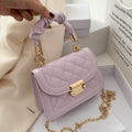 Women's Small Quilted Bag with Lock Closure