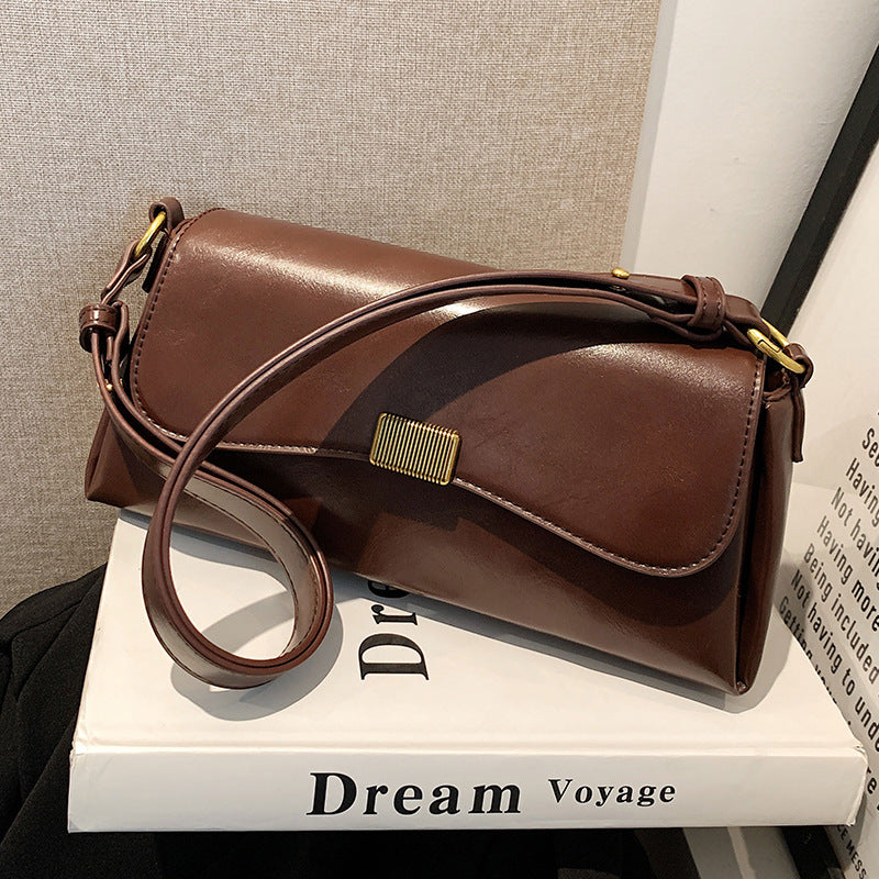 Women's PU Leather Crossbody Bag with Zipper Closure
